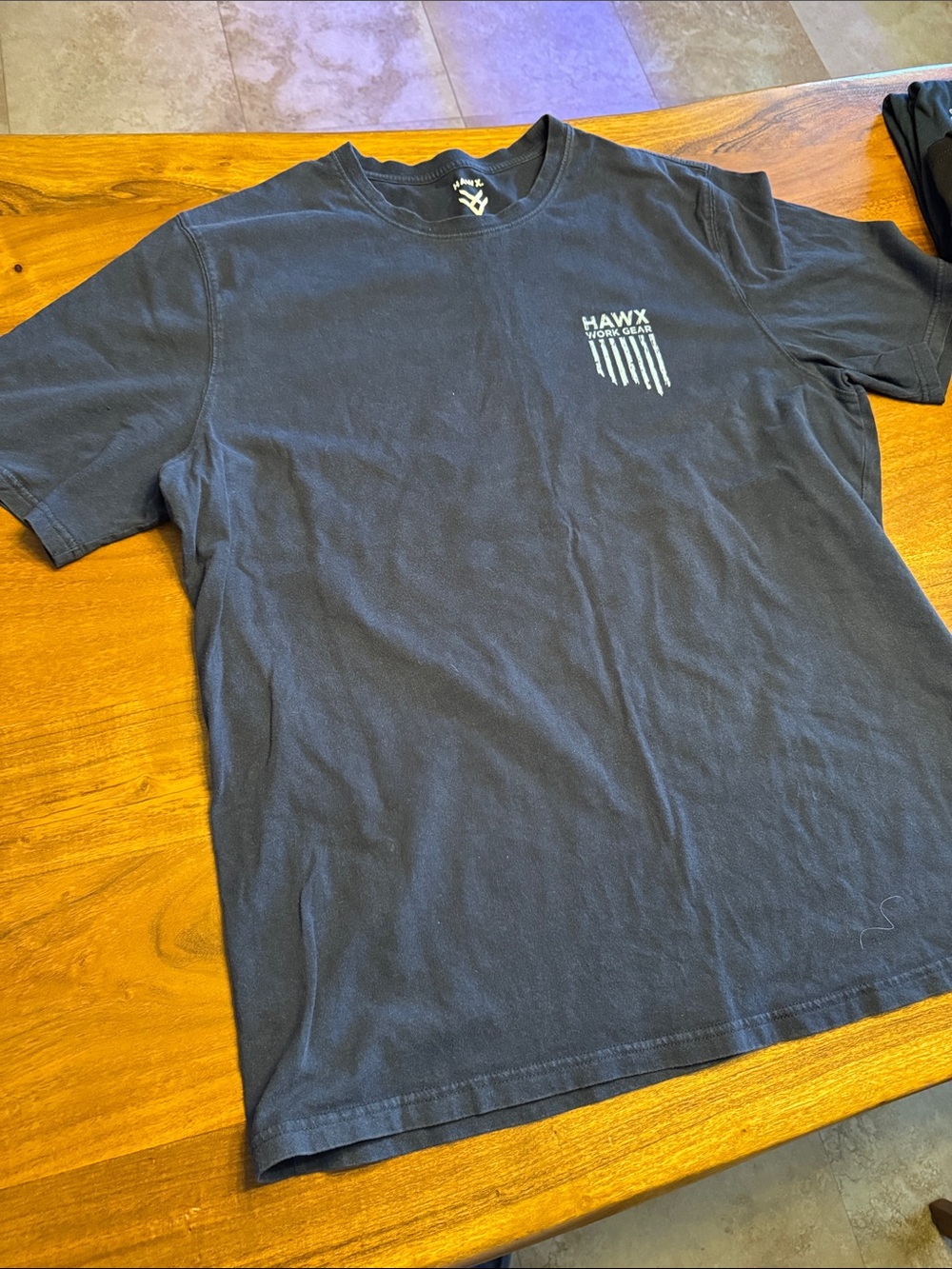 Hawx Work Gear Men’s Black Short-Sleeve Logo Tee